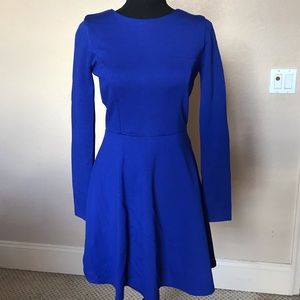 Royal blue long sleeve dress!